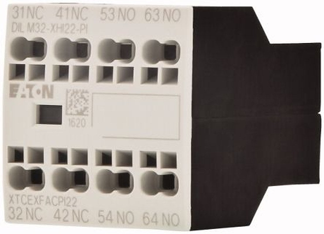 Eaton Auxiliary Contact, 4 Contact, 2 NO/2 NC, DILM, Front Fixing, 16 A, 199311 DILM32-XHI22-PI
