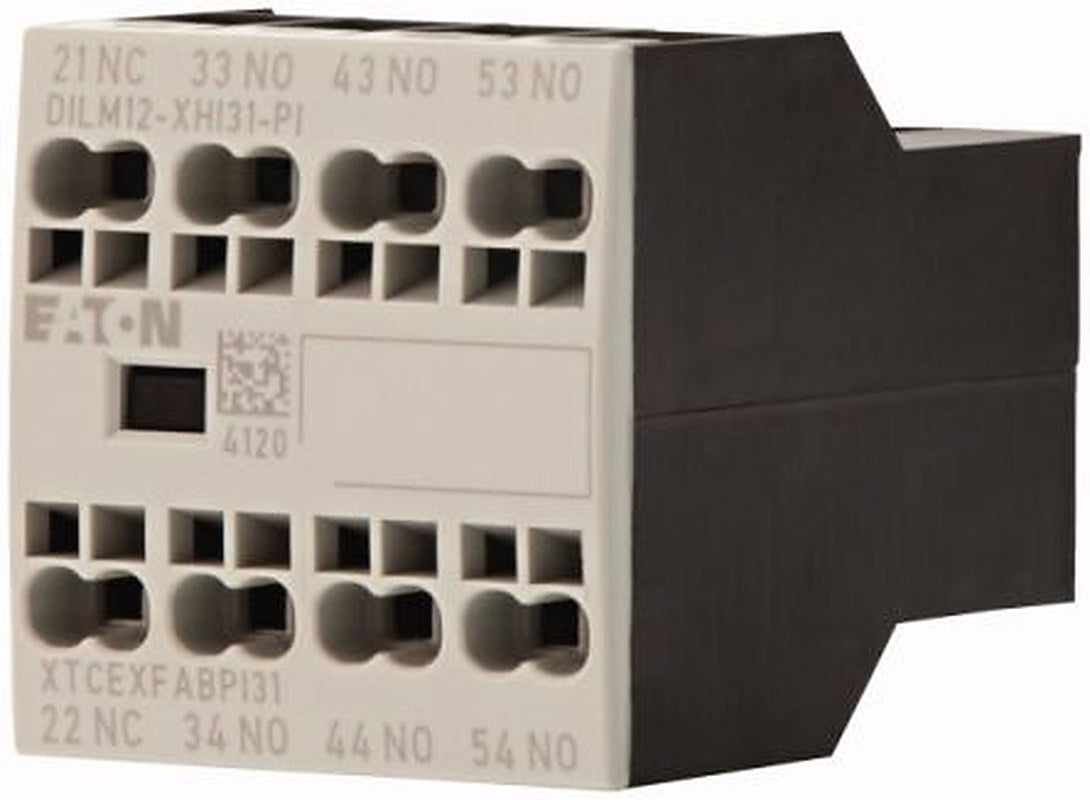 Eaton Auxiliary Contact, 4 Contact, 3 NO/1 NC, DILM, Front Fixing, 16 A, 199459 DILM12-XHI31-PI