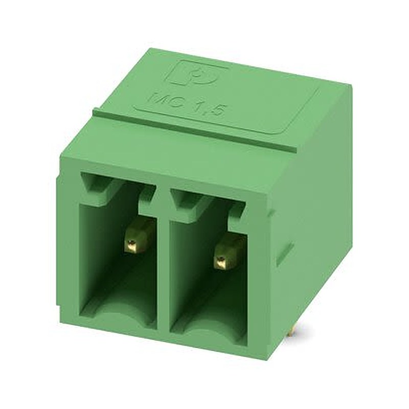 Phoenix Contact MC Series Wave Soldering Mount PCB Header, 2 Contact(s), 3.5 mm Pitch, 1 Row, Shrouded