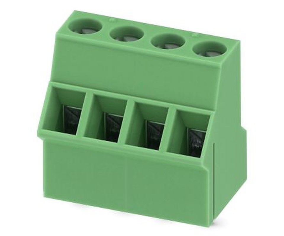 Phoenix Contact SMKDS 2.5/4-5.08 Series 50° PCB Terminal Block, 4 Contact(s), 5.08 mm Pitch, 1 Row