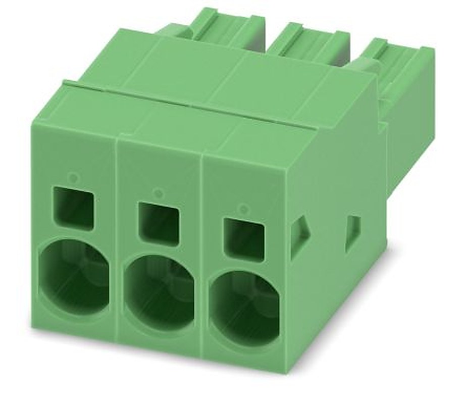 Phoenix Contact SPC 5/3-ST-7.62 Series Pluggable Terminal Block, 3-Contact, 7.62 mm Pitch, 1 Row, 1996029