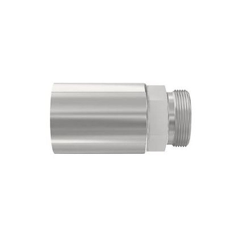 Parker 1D070-22-12 Hydraulic Fitting Male, 24 °, Steel, 0.5 in Hose ID