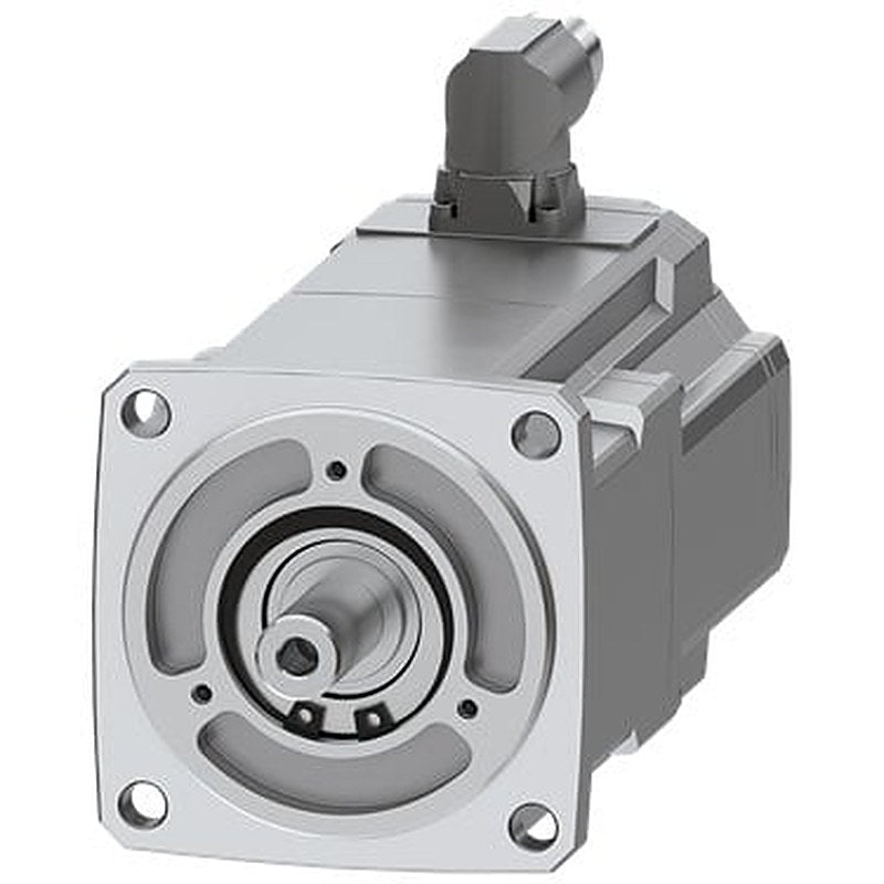 SIMOTICS S-1FK2 HD servo motor M0=1.27 Nm; PN = 0.4 kW at nN=3000 rpm (380-480V); PN = 0.2 kW at nN=1500 rpm (200-240V); with holding brake; degree of protection IP65; cylindrical shaft D14 x 30 mm; absolute encoder single-turn 22-bit (encoder AS22DQC); with OCC interface; connector size M17, rotatable; .