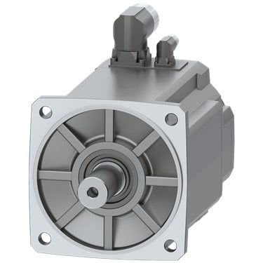 SIMOTICS S-1FK2 CT servo motor M0=50 Nm; PN = 7.1 kW at nN=2000 rpm (380-480 V); PN = 4.55 kW at nN=1000 rpm (200-240 V); degree of protection IP65; cylindrical shaft D38x80 mm; absolute encoder 22-bit + 12-bit multiturn (encoder AM22DQC); with DRIVE-CLiQ plug M17; power connector size M40;