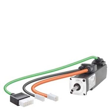 SIMOTICS S-1FL6 voltage supply 230 V 3 AC PN=2 kW; NN=3000 rpm M0=6.37 Nm; MN=6.37 Nm shaft height 50 mm absolute encoder single-turn 21-bit with feather key tolerance N with holding brake degree of protection IP65 with fitting oil seal for drive V90