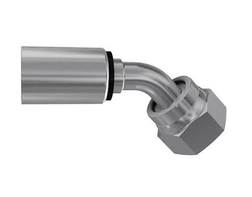 Parker, 1J748-6-5 Steel Hydraulic Fitting, Female, 45 ° 0.6875in