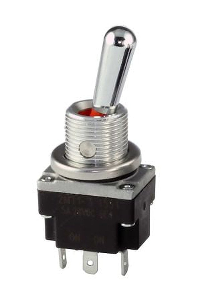 Honeywell Toggle Switch, Panel Mount, On-On, SPDT, Solder Terminal, 28 V dc, 28 V ac