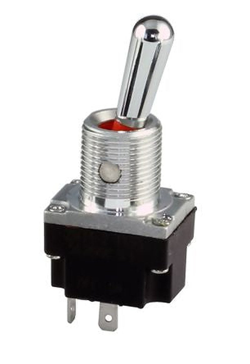 Honeywell Toggle Switch, Panel Mount, On-Off, SPST, Solder Terminal, 28 V dc, 28 V ac