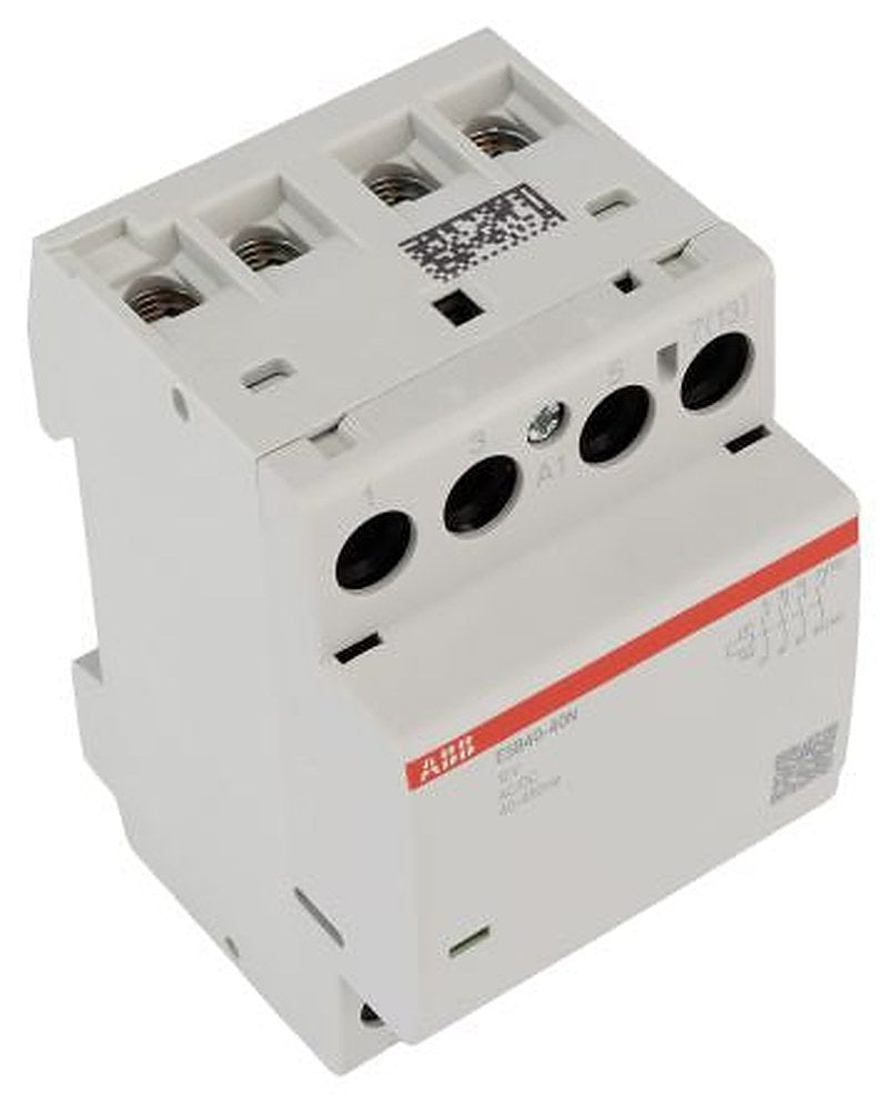 ABB ESB40 Contactor, 12V ac/dc Coil, 4-Pole, 40 A, 2.77 kW 12V ac/dc, 4 NO, 400V
