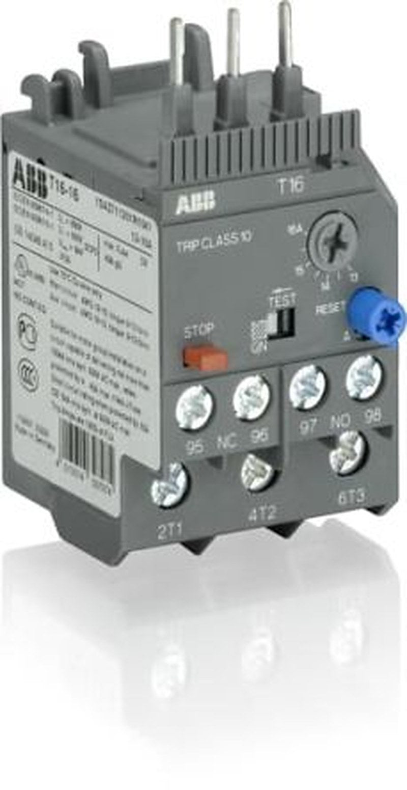 ABB Thermal Overload Relay 1 NO/1 NC, 10A, 13 A F.L.C, 13A Contact Rating, 600V dc 3