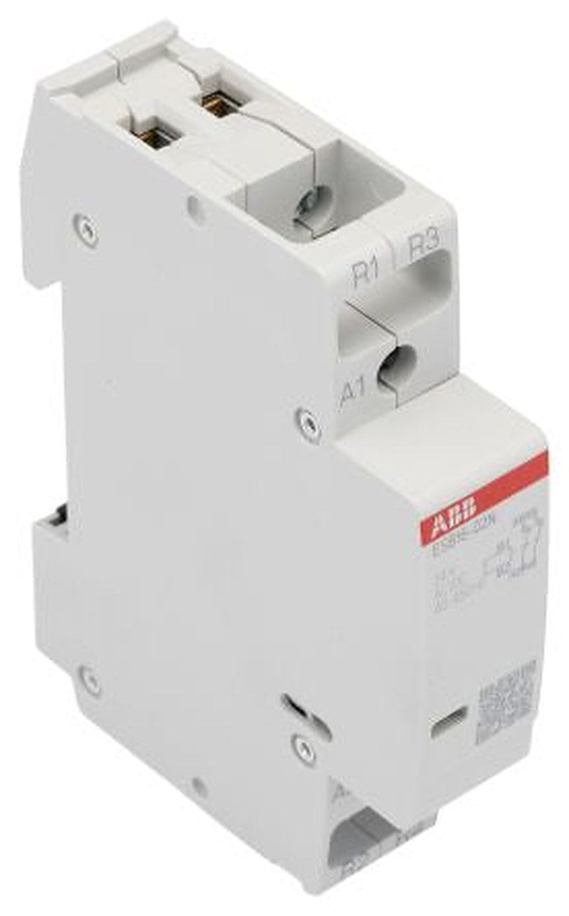 ABB ESB16 Contactor, 24V Coil, 2-Pole, 16 A, 3.7 kW 24V, 2 NC, 250V