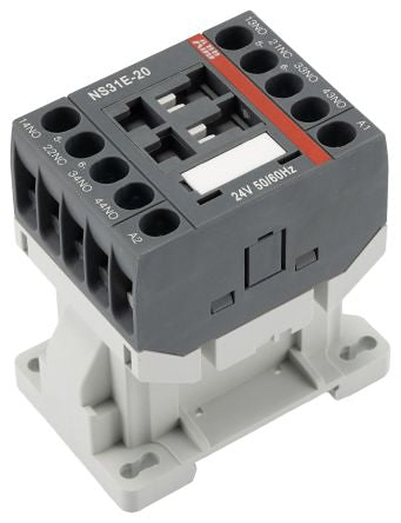 ABB NS31E-20 Contactor Relay, 24V Coil, 4-Pole, 4 A 24V, 3 NO/1 NC, 690V