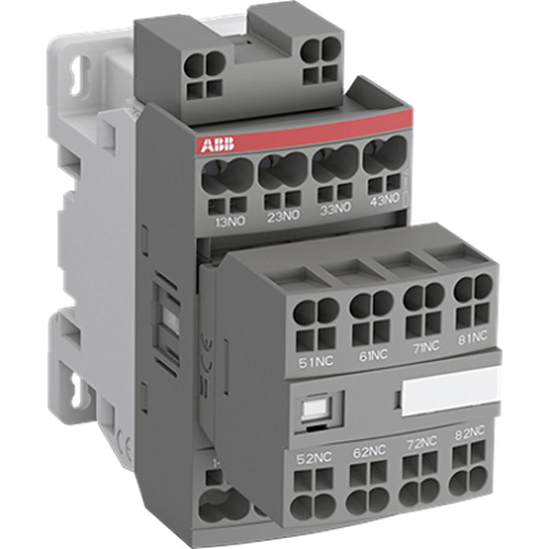 ABB 1SB Contactor Relay, 100V ac/dc, 250 V ac/dc Coil, 8-Pole