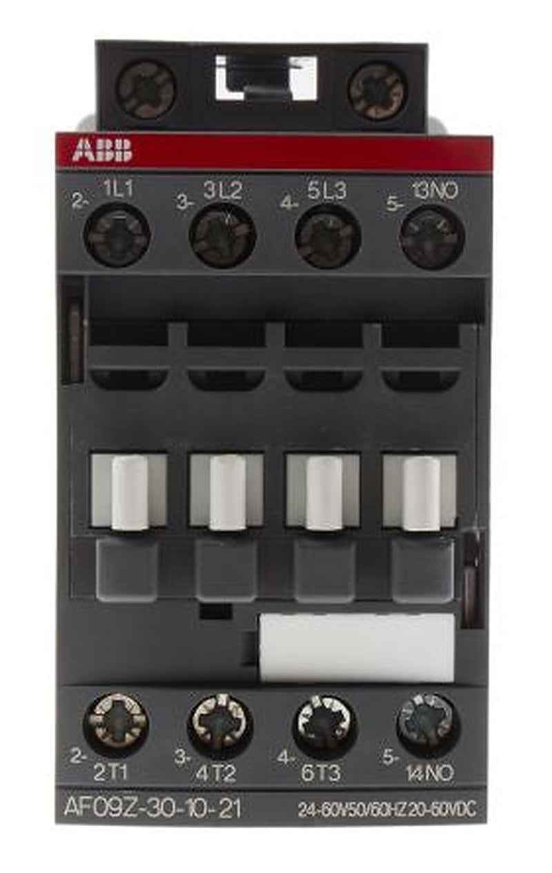ABB AF09 Contactor, 60V dc Coil, 3-Pole, 7 A, 4 kW 60V dc, 3 NO, 690V ac