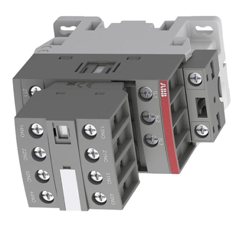 ABB 1SBL1 Contactor, 100V, 250 V Coil, 3-Pole, 4 A, 5.5 kW 100V, 250 V, 5 NO/2 NC, 690V