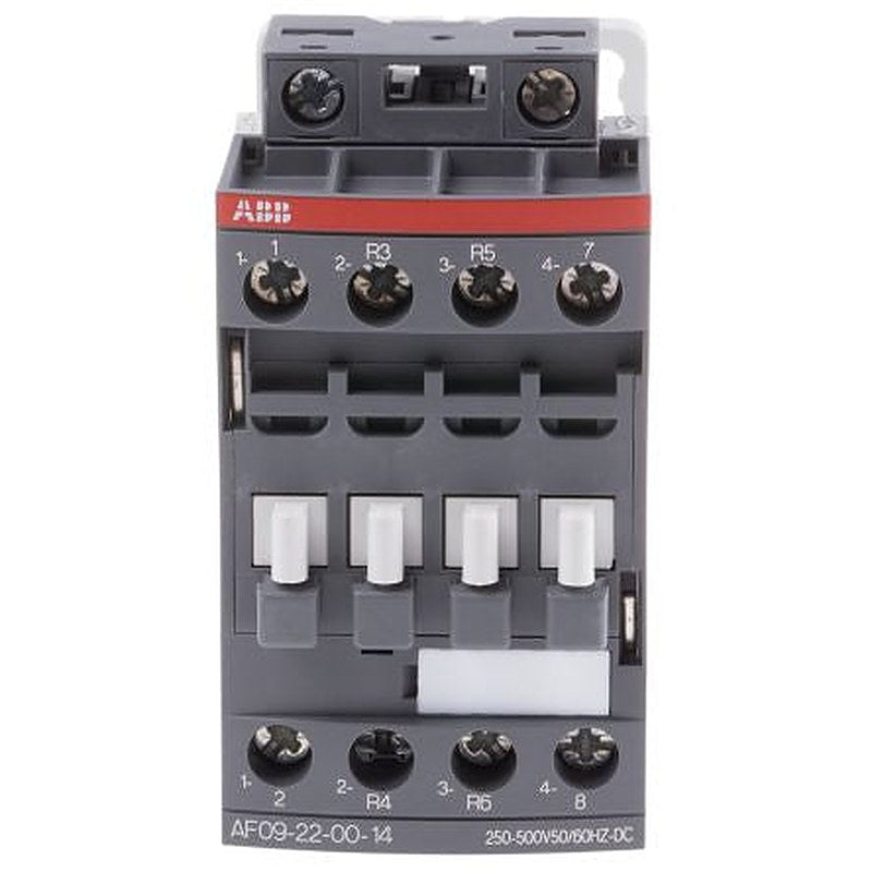 ABB AF09 Contactor, 250V ac/dc, 500 V ac/dc Coil, 4-Pole, 4 kW 500V ac/dc, 2 NO/2 NC, 690V ac