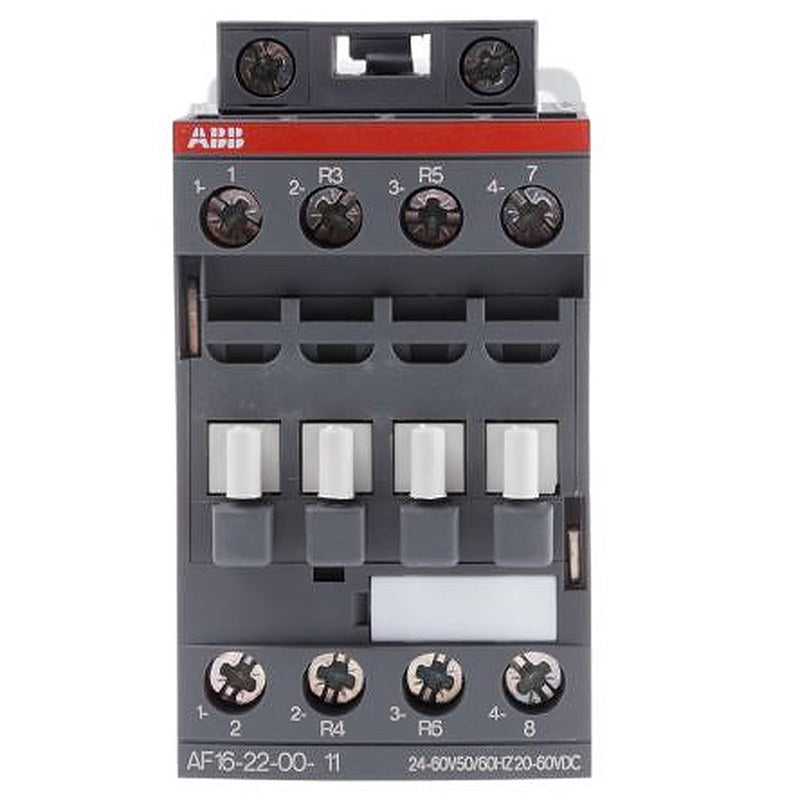 ABB AF16 Contactor, 24V ac/dc Coil, 4-Pole, 30 A, 7.5 kW 60V, 2 NO/2 NC, 690V ac