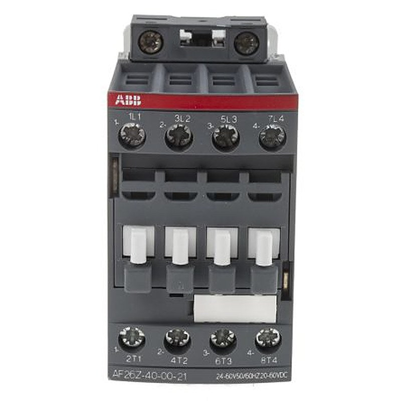 ABB AF26Z Contactor, 24V ac/dc Coil, 4-Pole, 45 A, 11 kW 60V, 4 NO, 690V ac