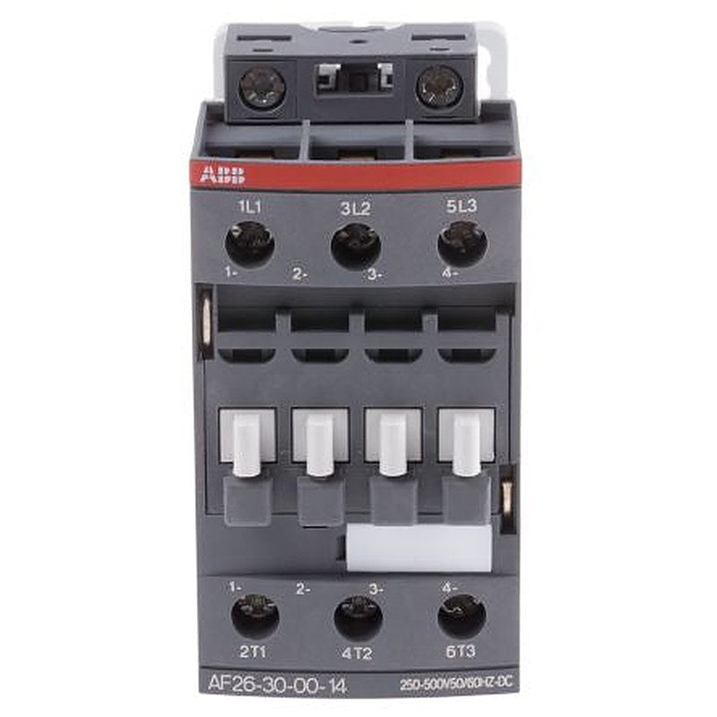 ABB AF26 Contactor, 250V ac/dc, 500 V ac/dc Coil, 3-Pole, 17 A, 11 kW 500V ac/dc, 3 NO, 690V ac