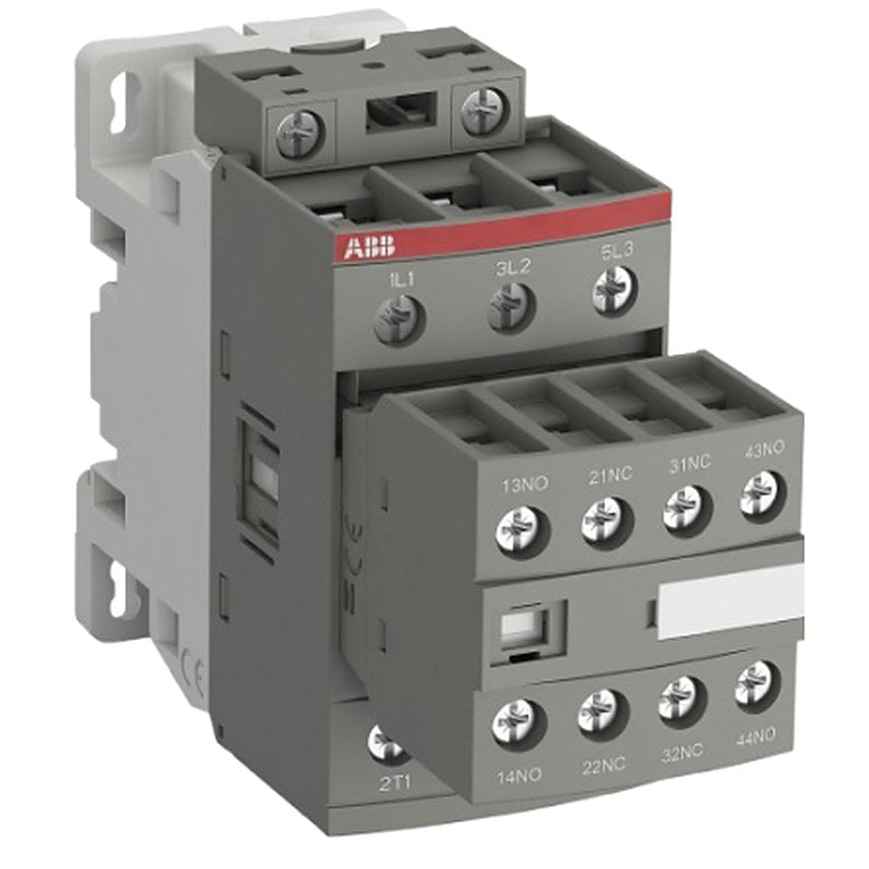 ABB AF30Z-30-22-23 Contactor, 100V, 250 V Coil, 3-Pole, 4 A, 18.5 kW 100V, 250 V, 5 NO/2 NC, 690V