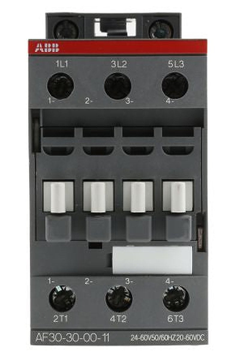 ABB AF30 Contactor, 24V ac/dc Coil, 3-Pole, 50 A, 15 kW 24V ac/dc, 3 NO, 690V ac