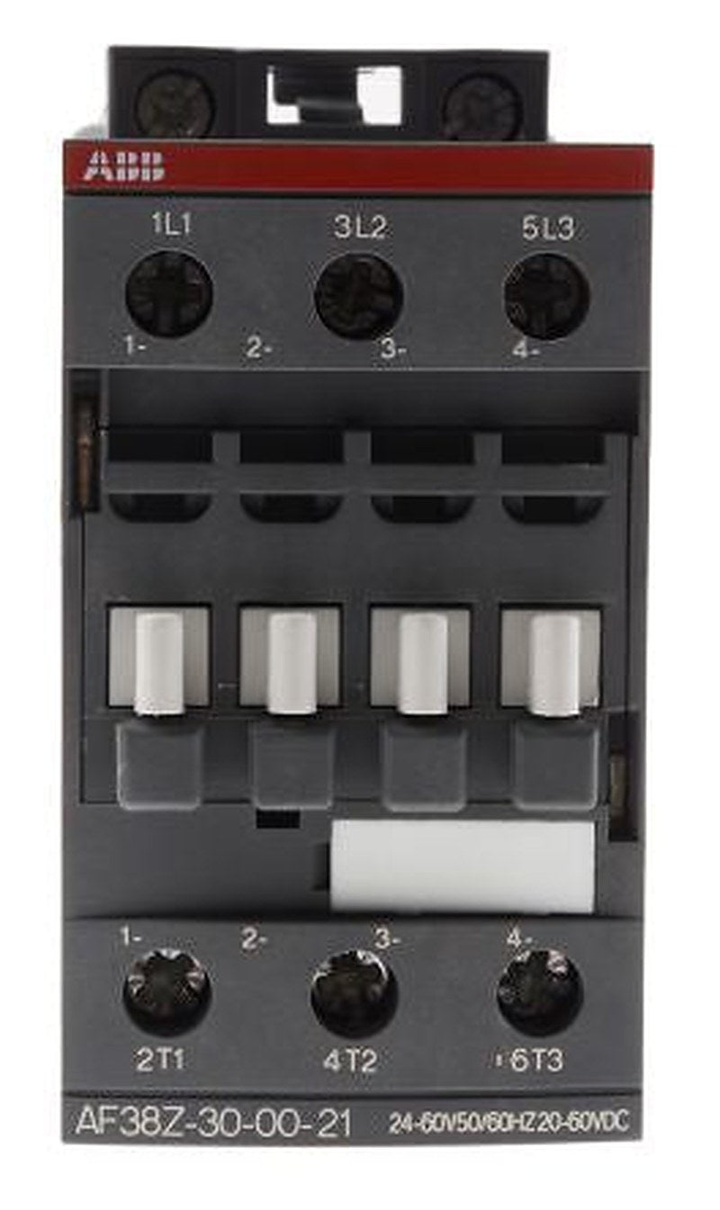 ABB AF38Z Contactor, 24V ac/dc Coil, 3-Pole, 24 A, 18.5 kW 60V, 3 NO, 690V ac