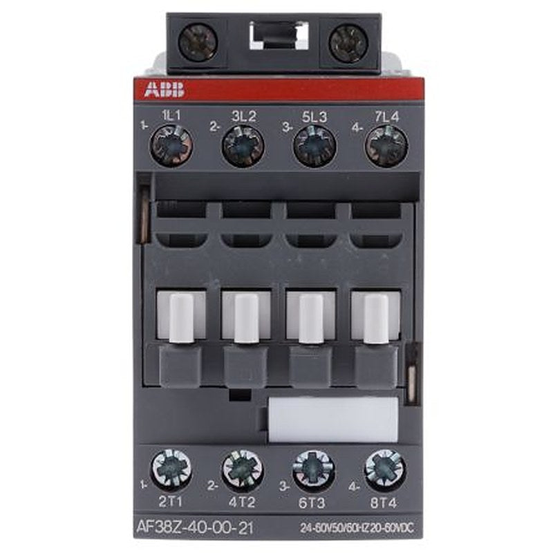 ABB AF38Z Contactor, 24V ac/dc Coil, 4-Pole, 55 A, 18.5 kW 60V, 4 NO, 690V ac