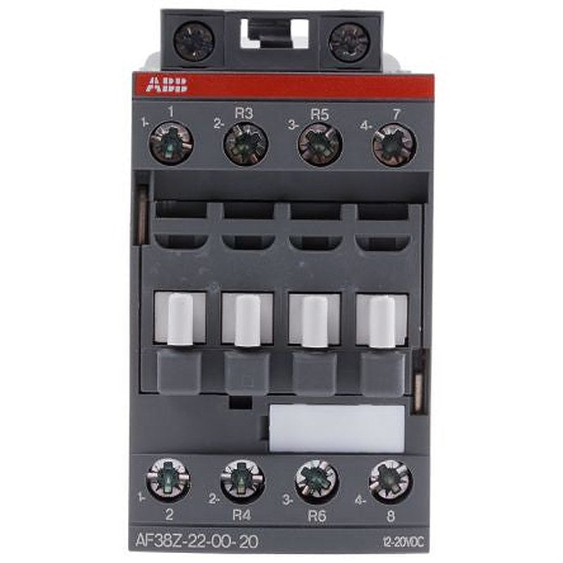 ABB AF38Z Contactor, 12V dc Coil, 4-Pole, 55 A, 18.5 kW 20V, 2 NO/2 NC, 690V ac