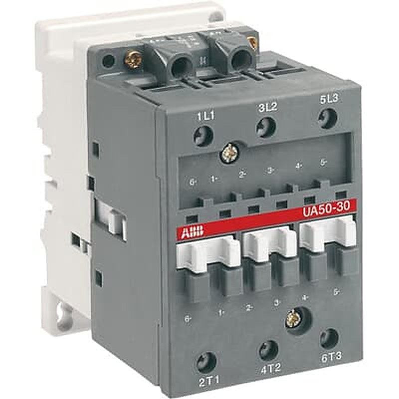 ABB UA50-30-00 Contactor, 190V Coil, 3-Pole, 1.3 kA 220V, 3 NO, 690V