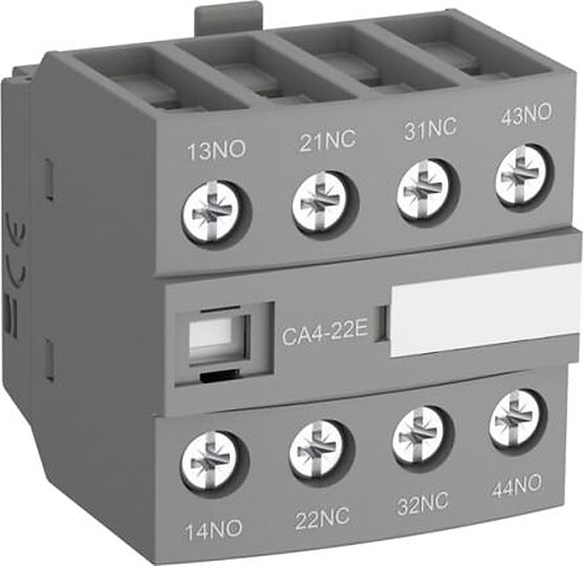 ABB Auxiliary Contact Block, 4 Contact, 3 NO/1 NC, CA4-31E, Front, 6 A, 690V, 1SBN010140R1031