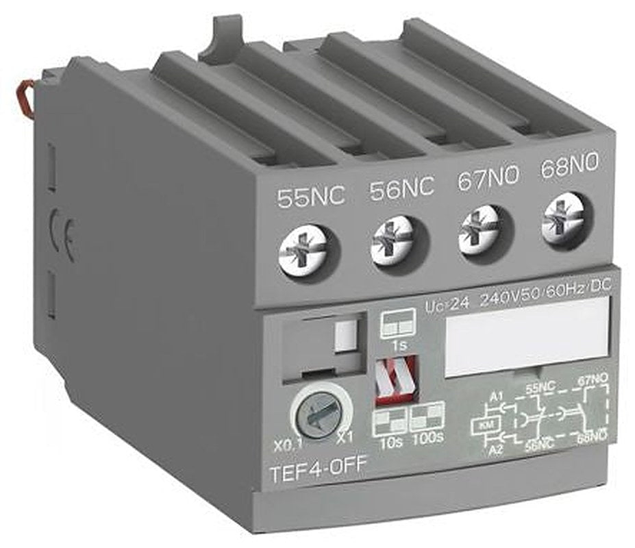 ABB TEF4 Contactor Relay, 240V Coil, 4-Pole, 3 A 690V, 1 NO/1 NC, 240V
