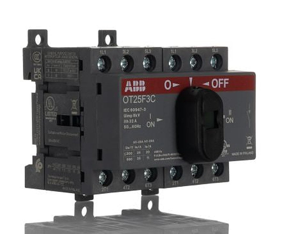 ABB 3-Pole Base Changeover Switch -, IP20, 0A