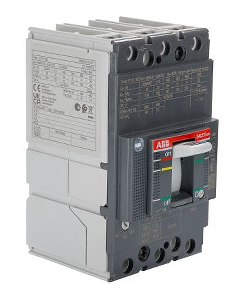 ABB, SACE Tmax XT, XT1C Molded Case Circuit Breaker 3-Pole 160A, Breaking Capacity 4 kA, Fixed