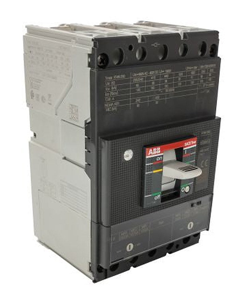 ABB, SACE Tmax XT, XT4N Molded Case Circuit Breaker 3-Pole 250A, Breaking Capacity 10 kA, Fixed