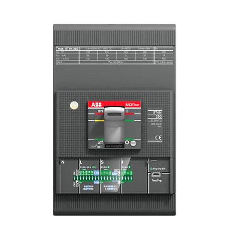 ABB, XT4N, 1SDA06 Molded Case Circuit Breaker 3-Pole 63A, Breaking Capacity 65 kA, Fixed