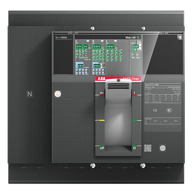ABB, Tmax XT, 1SDA10 Molded Case Circuit Breaker 4-Pole 1.6kA, Breaking Capacity 85 kA, Fixed