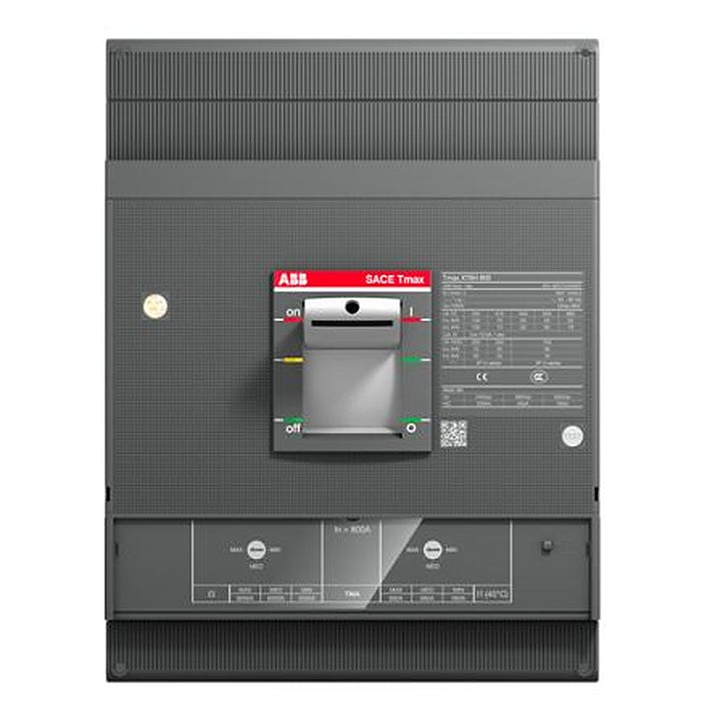 ABB, SACE Tmax XT, XT6N Molded Case Circuit Breaker 3-Pole 630A, Breaking Capacity 22 kA, Fixed