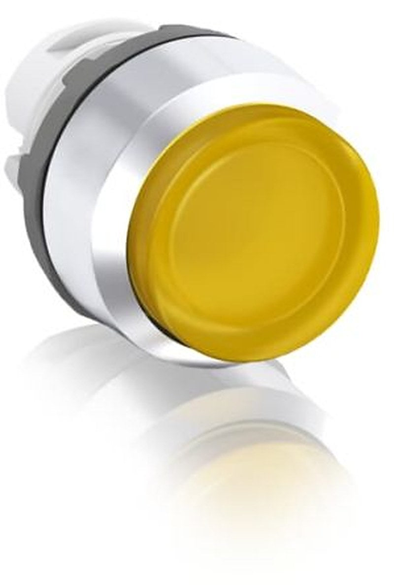 ABB MP3 Series Yellow Momentary Push Button Head, 22.5 mm Cutout, IP66, IP20