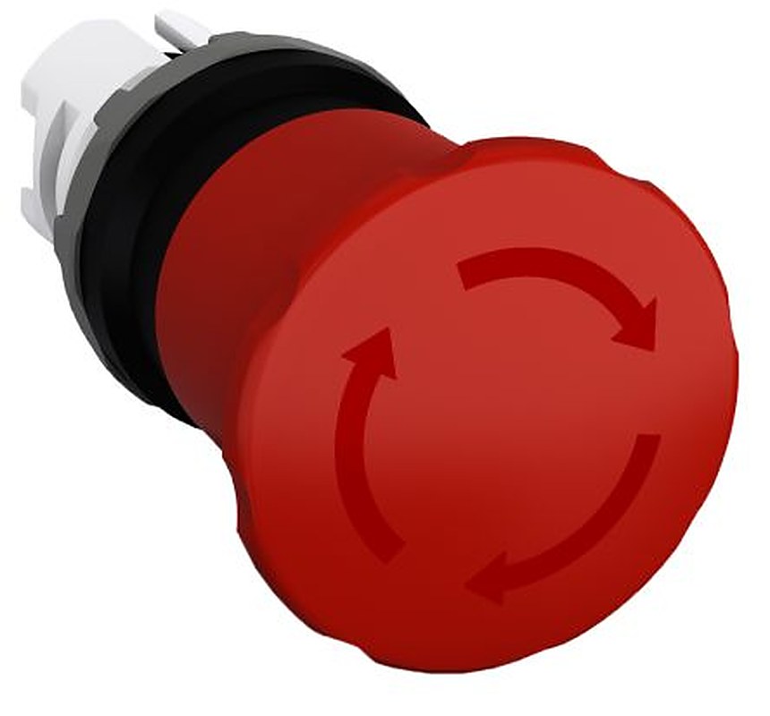 ABB 1SFA Series, Twist Release, Emergency Stop Push Button Head 40 mm Diameter
