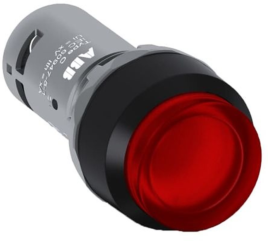 ABB CP4 Series Illuminated Push Button Switch, Panel Red, SPST, IP40, IP66