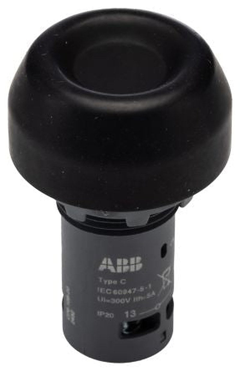 ABB Compact Series Push Button Switch, Momentary, Panel, 22 mm Cutout, 2 NO/2 NC, IP20, IP66, IP67, IP69K, 125 V dc 240