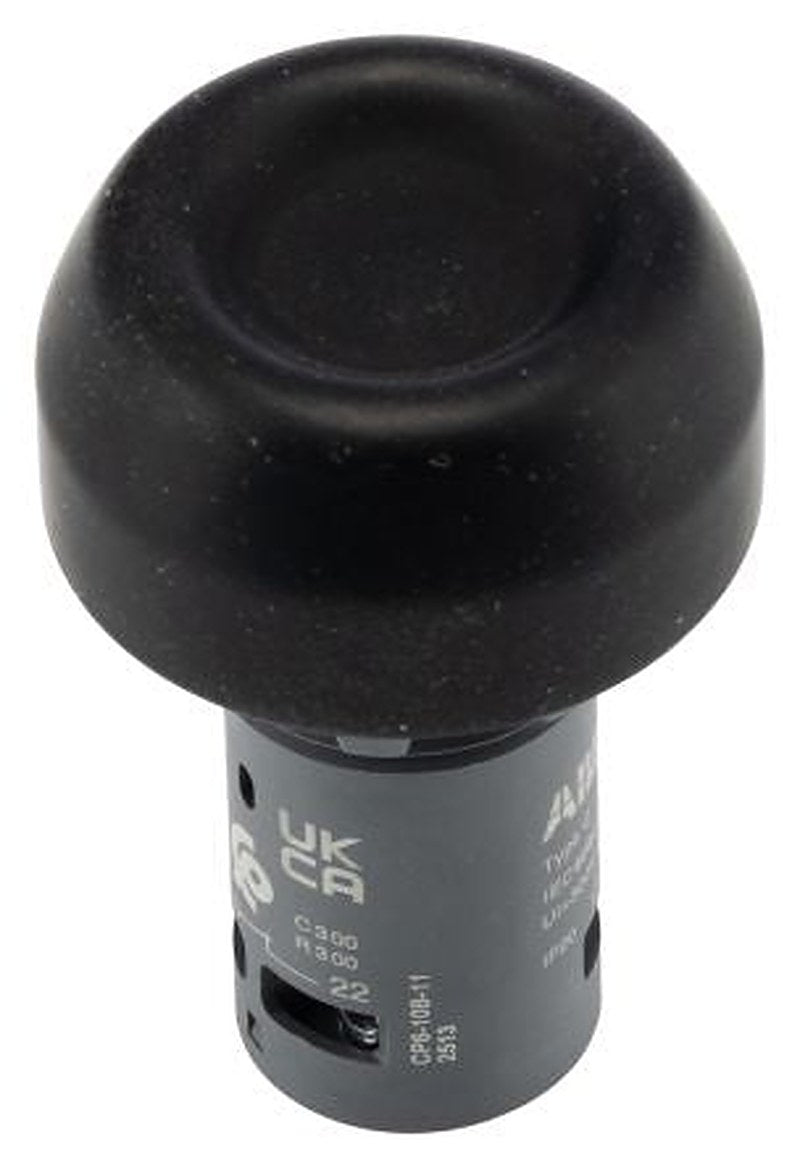 ABB Compact Series Push Button Switch, Momentary, Panel, 22 mm Cutout, 1 NO/1 NC, IP20, IP66, IP67, IP69K, 125 V 240 V