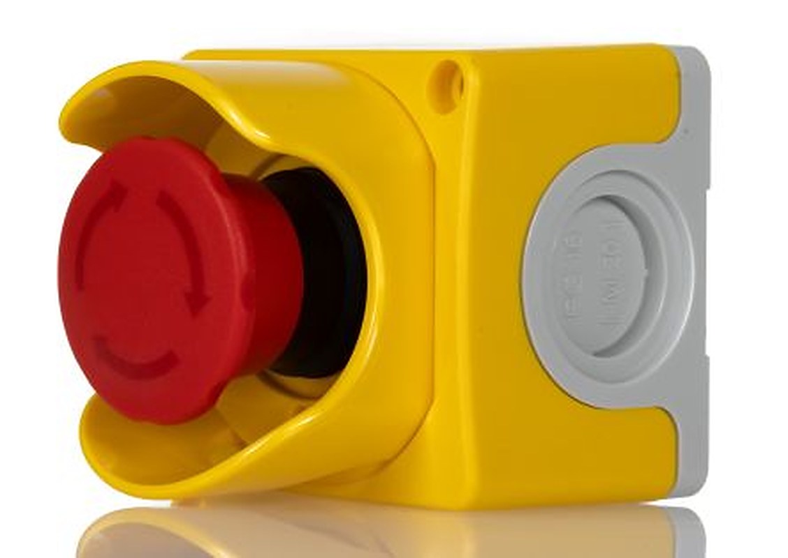 ABB Yellow Plastic CEPY1 Control Station Enclosure - 1 Hole 40 mm Diameter