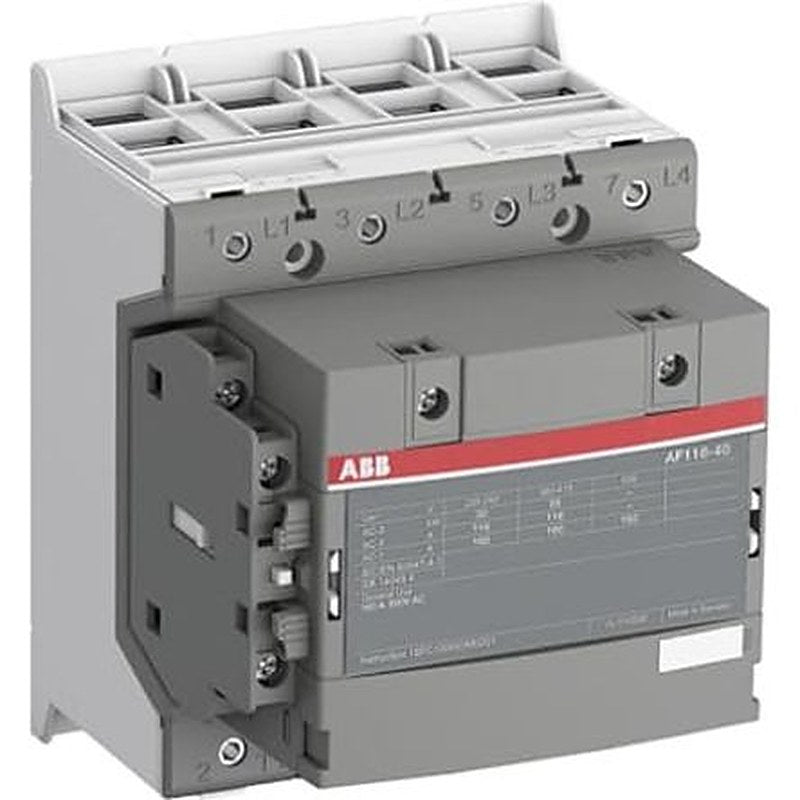ABB 1SF Block Contactor, 130V ac/dc, 48 V ac/dc Coil, 4-Pole, 55 kW, 4 NO
