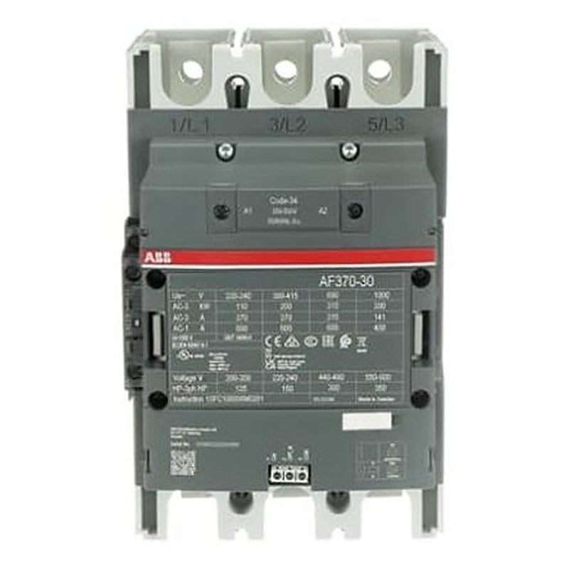ABB 1SF Block Contactor, 250V ac/dc, 500 V ac/dc Coil, 3-Pole, 200 kW, 3 NO/0 NC
