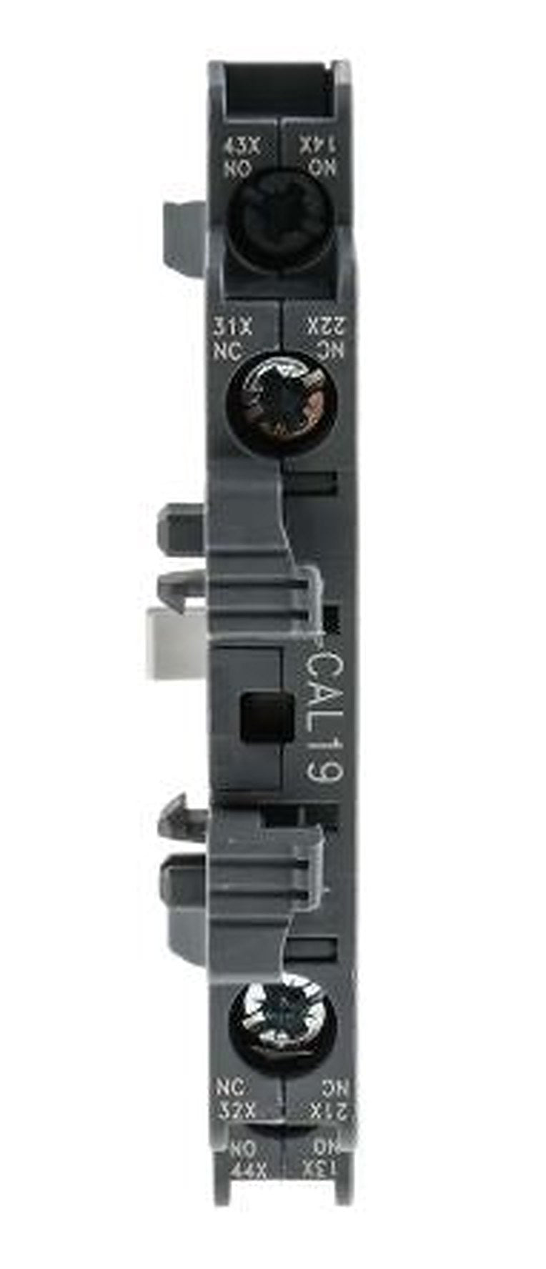 ABB Auxiliary Contact, 4 Contact, 2 NC/2 NO, CAL19, Side, 16 A, 690V ac, 1SFN010820R1011 CAL19-11