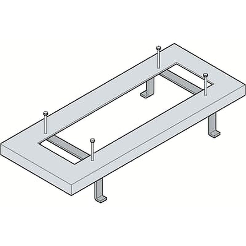 ABB Gemini Series Steel Enclosure Frame, 31 mm H, 578mm W, 696 mm L For Use With Enclosure