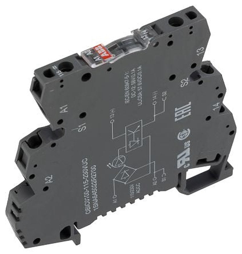 ABB R600 Series Solid State Relay, DIN Rail Mount, 24 V Load, 230V ac/dc Control