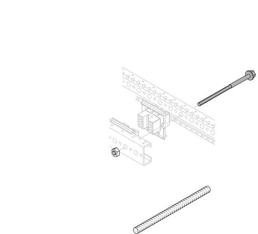 ABB 1STQ Series 304 Stainless Steel Rod Guide for Use with Modular Boards - System Pro E Power 220 mm x 120 mm x 90mm