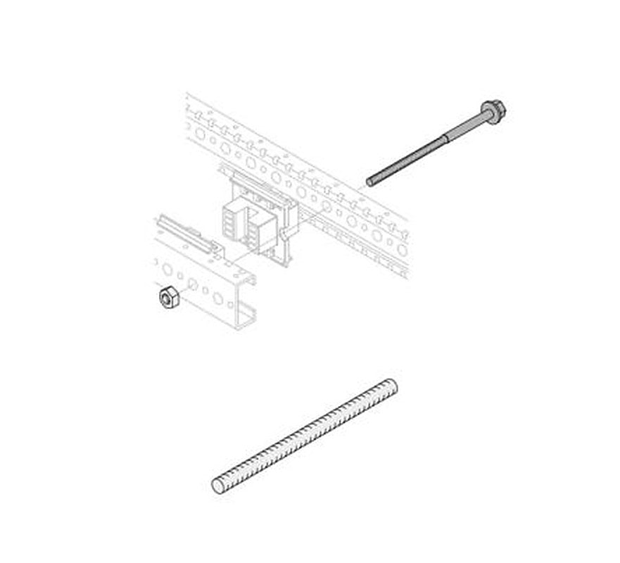 ABB 1STQ Series 304 Stainless Steel Rod Guide for Use with Modular Boards - System Pro E Power 290 mm x 200 mm x 200mm